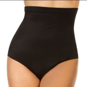 Miraclesuit Super High Waist Swim Bottom Black Size 12 NWT